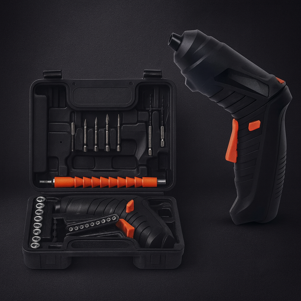 Destornillador Inalámbrico 4.8V con 47 Piezas – Herramienta Versátil para Todo Tipo de Trabajos