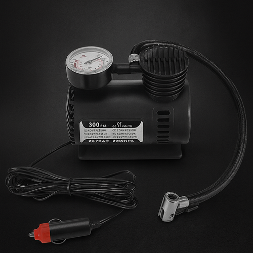 Compresor de Aire Portátil 300 PSI Forjato – Infla Neumáticos Rápido, Compacto y Multiuso 12V