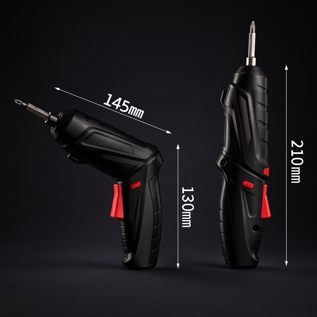 Destornillador Inalámbrico 4.8V con 47 Piezas – Herramienta Versátil para Todo Tipo de Trabajos