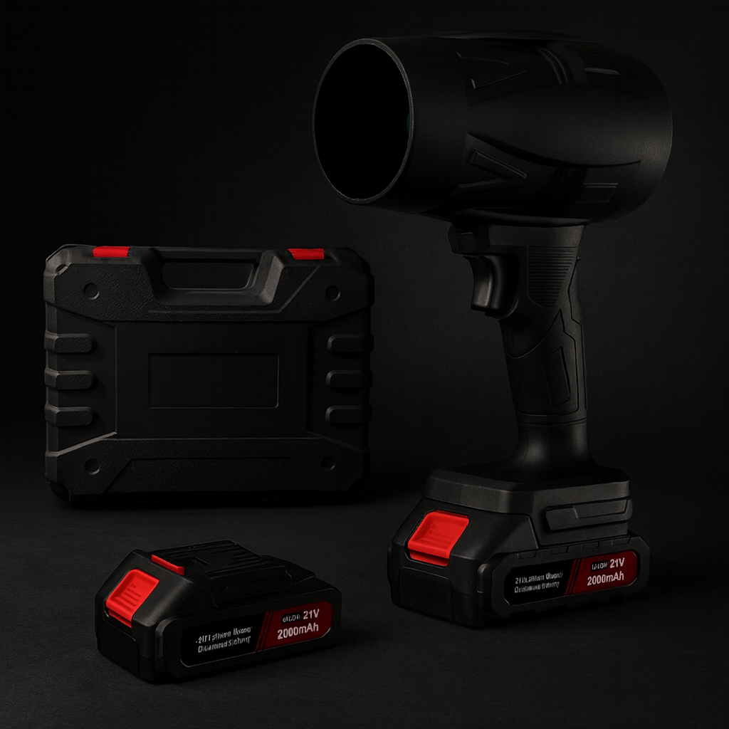Soplador de Hojas Inalámbrico 130,000 RPM con 2 Baterías | Forjato