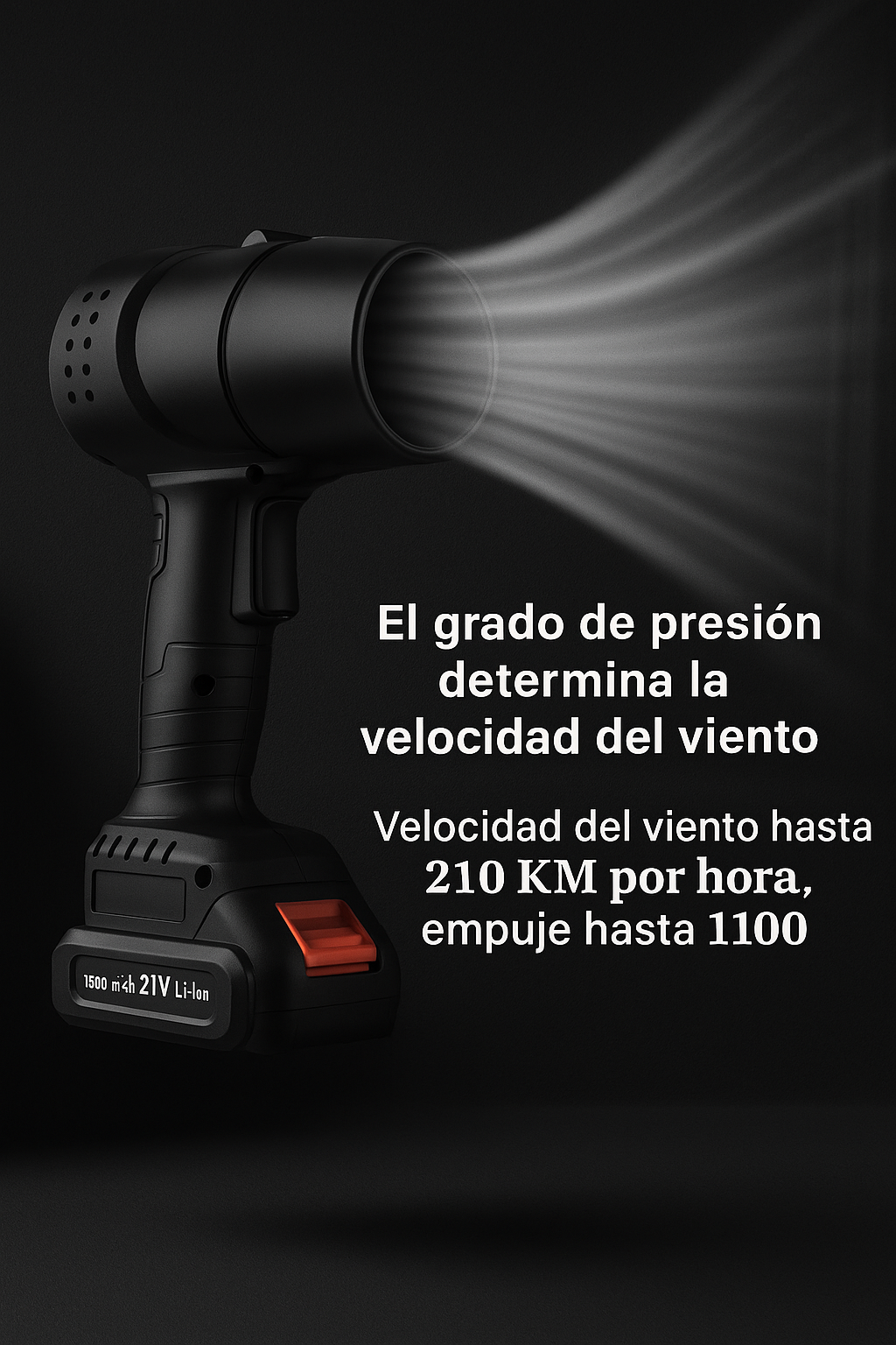 Soplador de Hojas Inalámbrico 130,000 RPM con 2 Baterías | Forjato